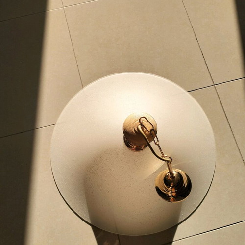 Glass white matte pendant light like new