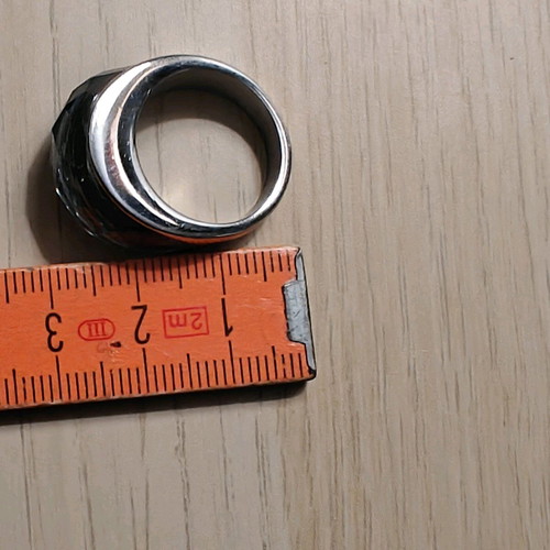 Ring new, gray, size 19 mm Ø