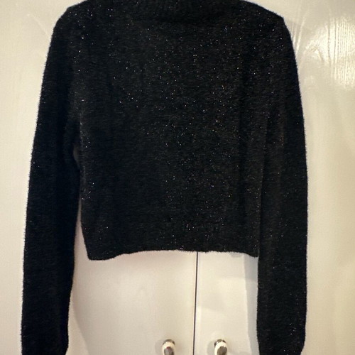 Mango medium black winter shirt like new