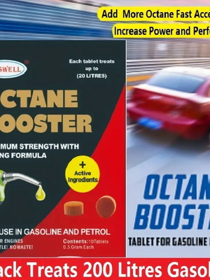 Octane booster made to order for gasoline and diesel engines