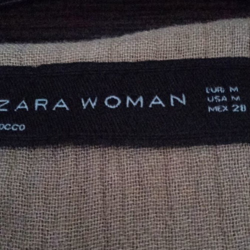 Zara women's long vest like new, beige, size M