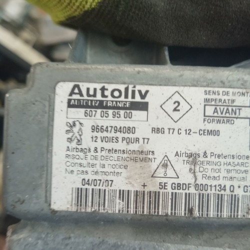 Airbag control unit for Peugeot 308, 9664794080, 607059500