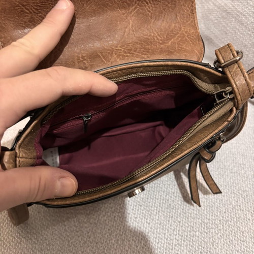 Women's Vintage Crossbody Bag Camel New