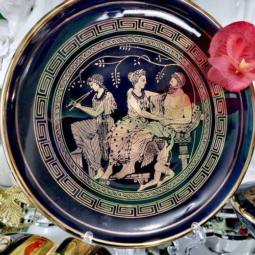 Fakiolas-Greece 24k Gold Collector's Set of Gilded Vessels New