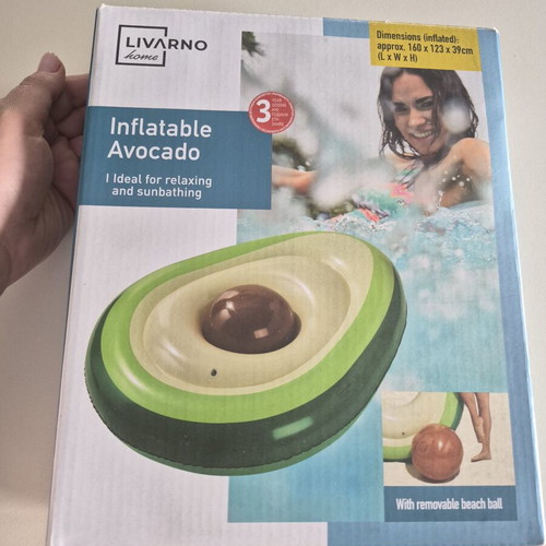 Avocado Inflatable Mattress with Ball new in box