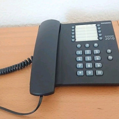 Samsung Euroset 2010 corded phone used, black