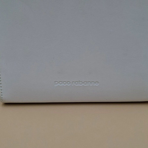Vintage Paco Rabanne white mini bag, like new, vegan leather