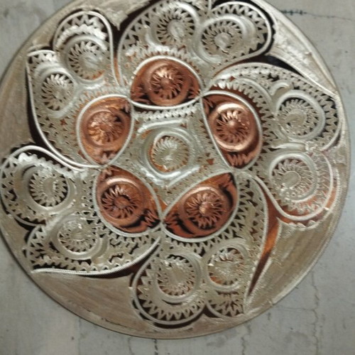 Copper handmade wall plate 13.5cm like new