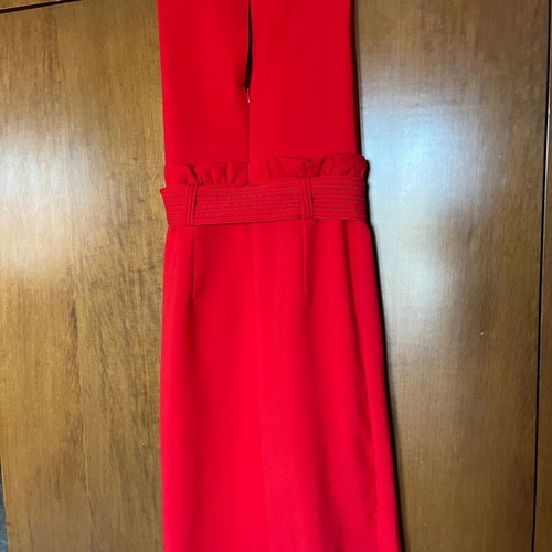 Zara dress red with black details like new