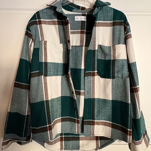 Zara shirt jacket, green, size 152 cm, 11-12 years