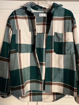 Zara shirt jacket, green, size 152 cm, 11-12 years