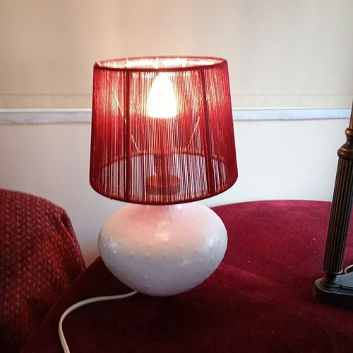Table lamp porcelain like new, height 33 cm