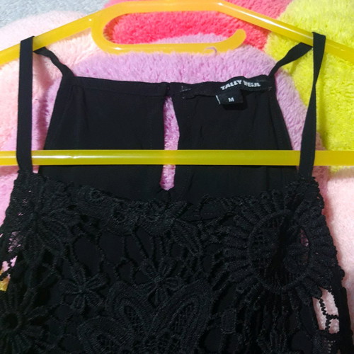 Black Lace Top Tally Weijl New Size M
