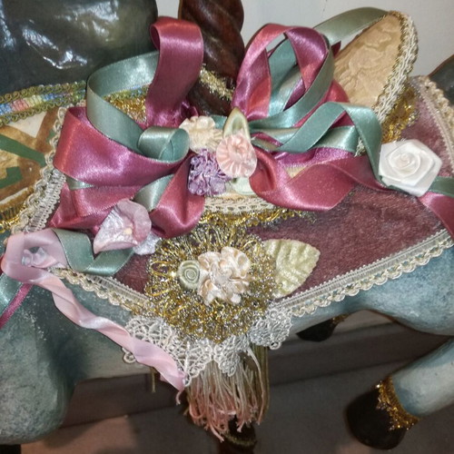 Wooden horse new with polyresin blend