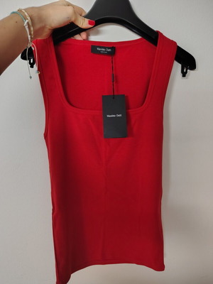 Massimo Dutti red tank top XS
