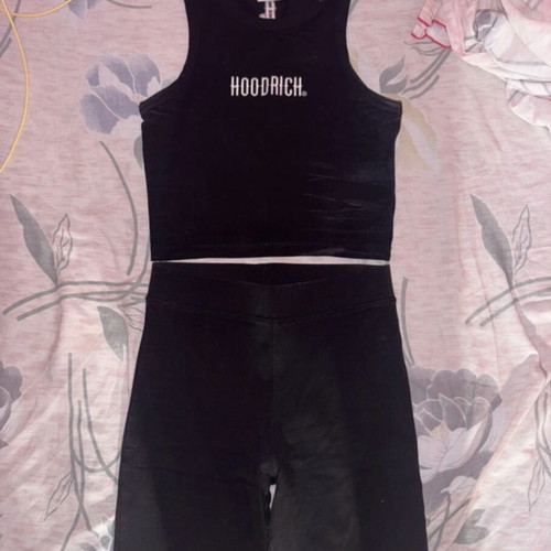 Hoodrich set XS like new, black