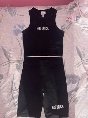 Hoodrich set XS like new, black