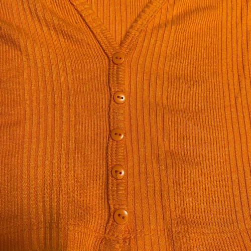 Zara cropped cardigan used, orange, size S