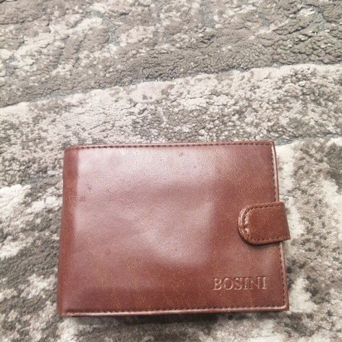 Leather wallet new brown