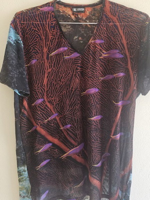 Grigioperla La Perla men's semi-transparent t-shirt Large like new