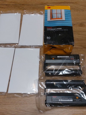 Kodak PHC-80 Photo Printer Cartridge and Paper Set new
