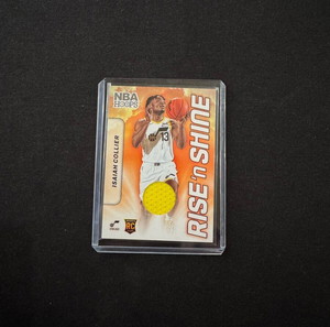 2024-25 Panini - NBA Hoops -  Isaiah Collier Rise 'n Shine Patch Rookie Card