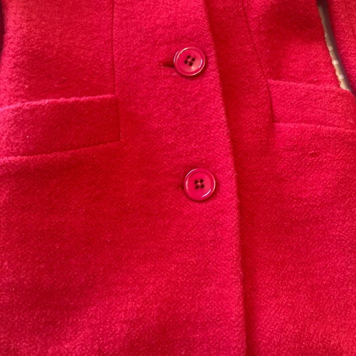 Women's wool coat like new, red, size S