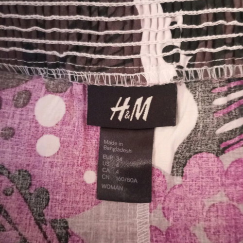 H&M midi backless dress like new with neck tie
