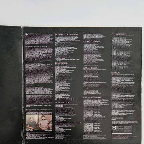 Imagination In The Heat Of The Night vinyl used, first release 1982