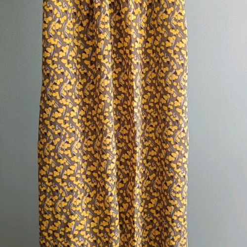 Maxi strapless dress Pepe Jeans like new, brown and yellow