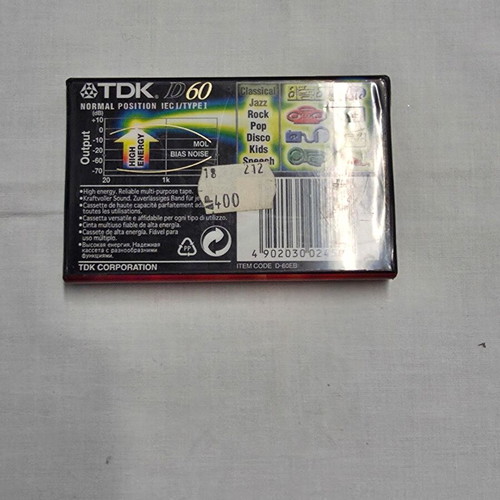 TDK D60 Cassette Tape IEC I/Type I High Output κασέτα ήχου σφραγισμένη καινούργια