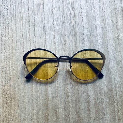 Hawkers sunglasses used, transparent with yellow tint