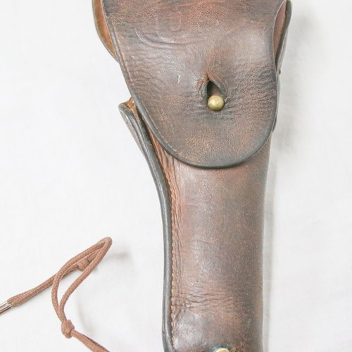 WW2 U.S Army brown holster for Colt M 1911 pistol used