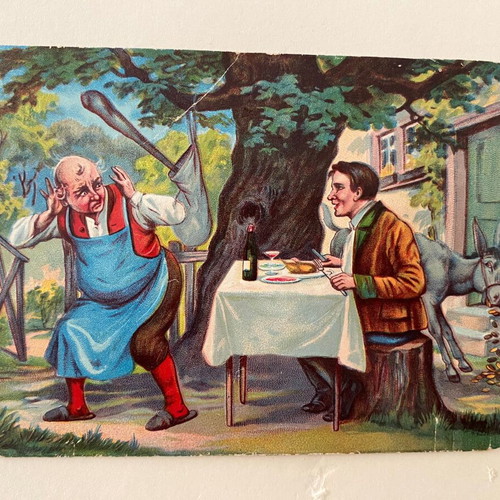 Vintage scraps used, fairy tale collection from 1930