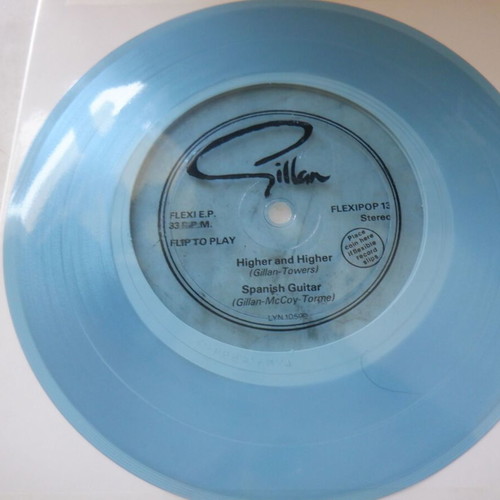 Gillan Higher & Higher/Spanish Guitar rare flexidisc like new