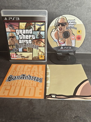 Grand Theft Auto GTA San Andreas PS3 like new with poster