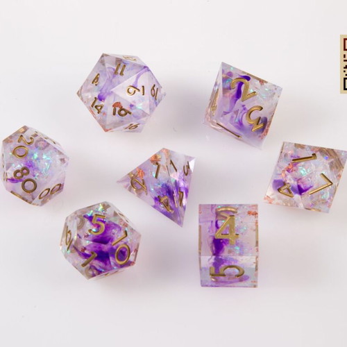Dungeons & Dragons Dice Set with Pouch new sharp-edge