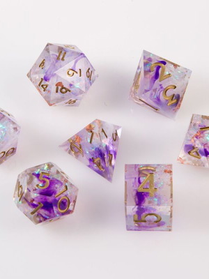 Dungeons & Dragons Dice Set with Pouch new sharp-edge