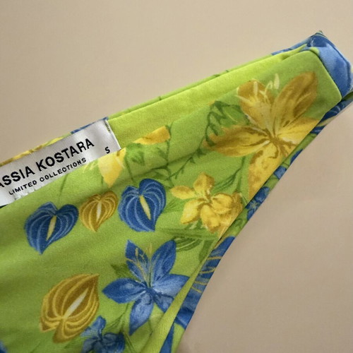 Vassia Kostara bikini set like new, top size M, bottom size S, multicolor