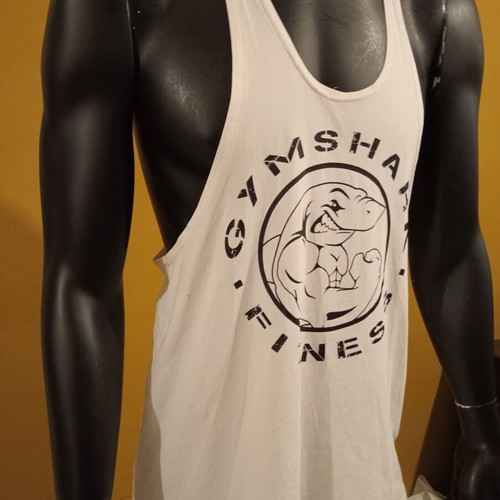 Gymshark sleeveless fitness t-shirt M, like new, white