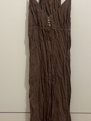 American Vintage summer brown cotton midi dress like new