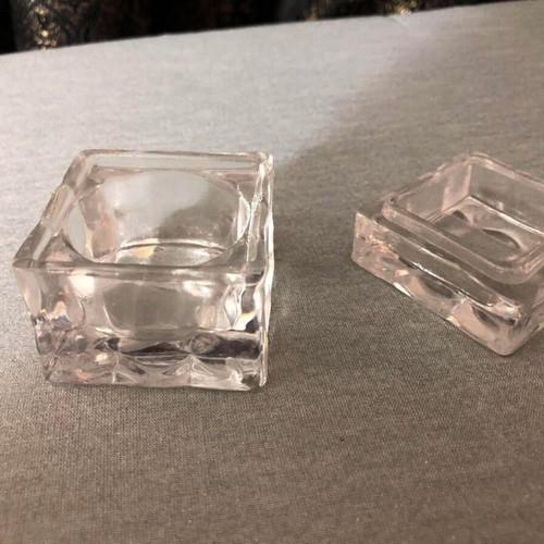 Glass jar with lid container for acrylic liquid