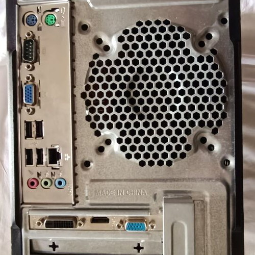 Desktop computer system with 19” ViewSonic LED monitor, Microsoft keyboard and mouse like new