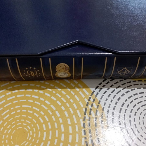 Complete Euro 2002 coin album with 12 countries, Brilliant Uncirculated
