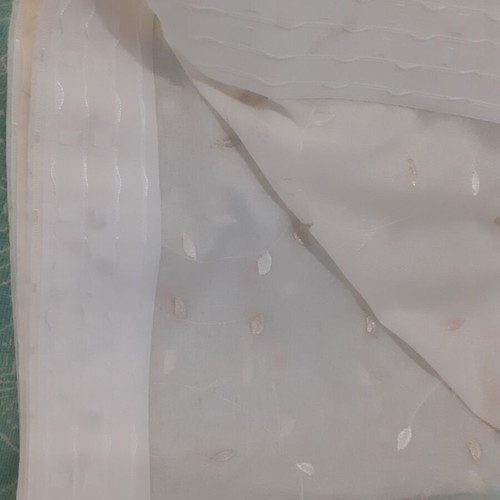Curtain ready sewn, new, transparent ecru 1.70×2.80 m
