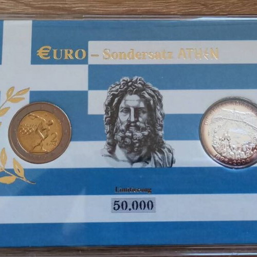 Athens 2004 collectible coins new in blister