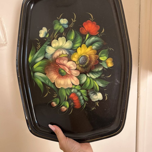 Vintage serving tray used