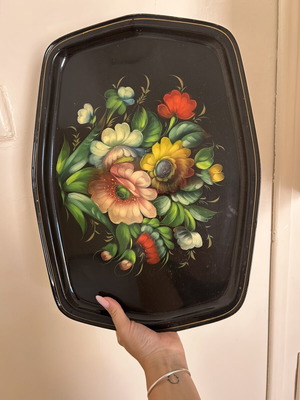 Vintage serving tray used