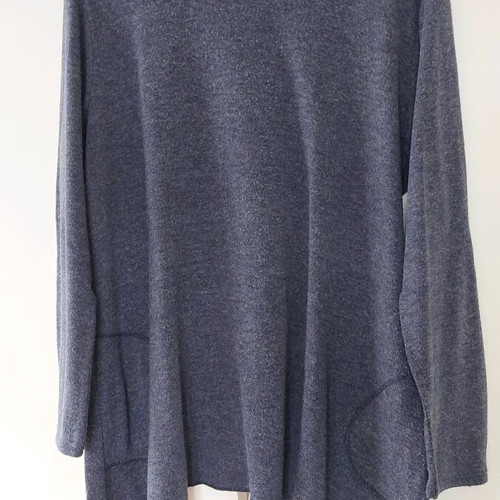 Gray blouse like new, suitable for L to XXL