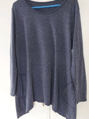 Gray blouse like new, suitable for L to XXL